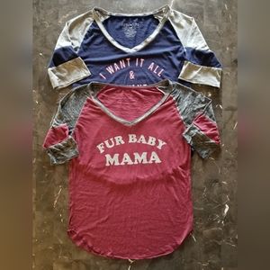 Bundle is 2 Fifth Sun tops L